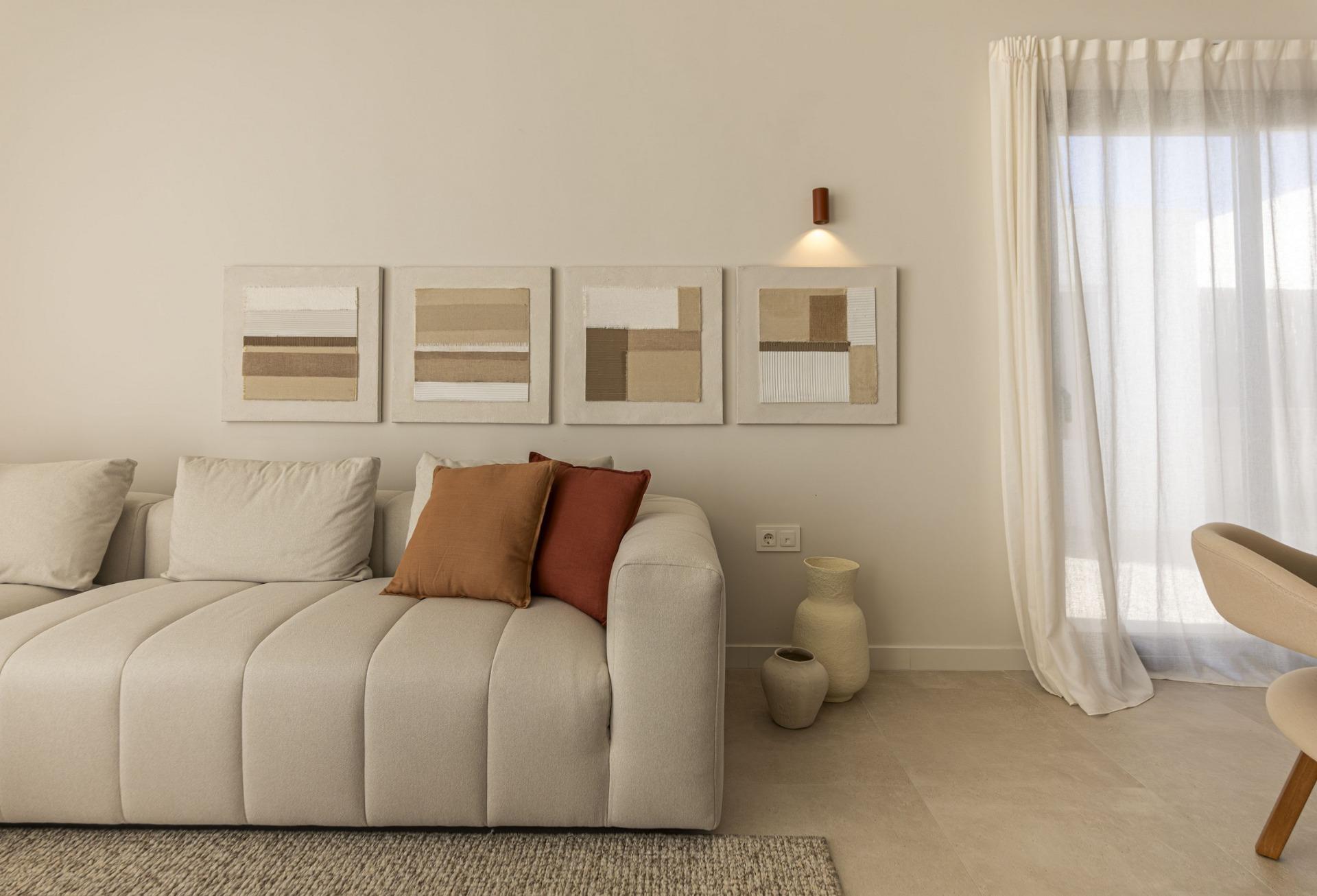 New build villas in altaona golf resort murcia with private pool and mountain views