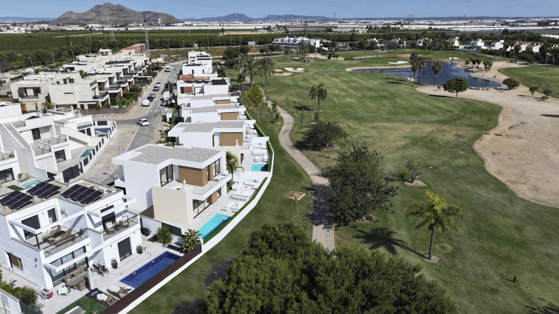 New build villas on the frontline of roda golf with private pool