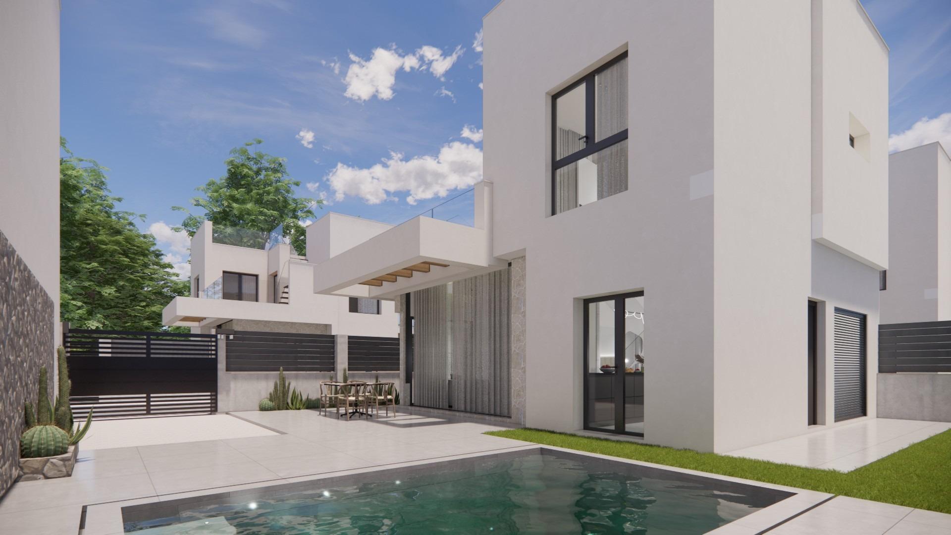 Modern new build villas in la herrada los montesinos with private pool