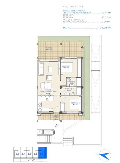 New build residential complex in los alcazares