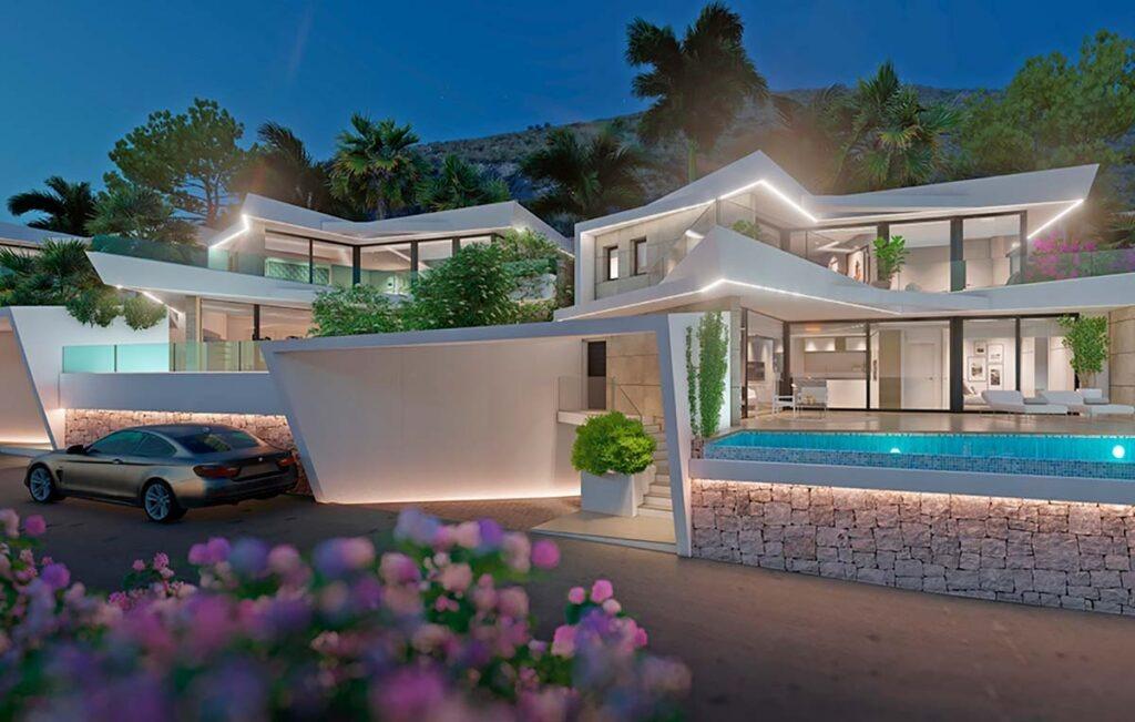 Luxury new build villas with sea views in benitachell