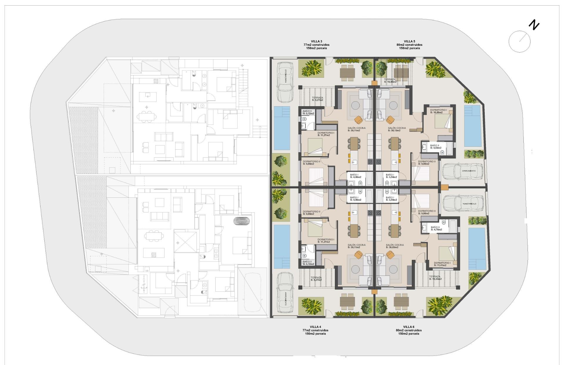 New build villas at el alba mediterranean resort in torre pacheco