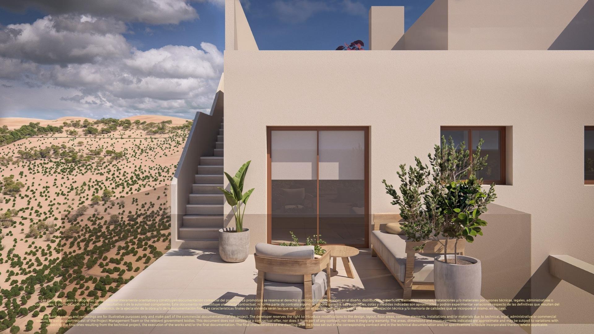 New build apartments and semi detached villas in corvera hills golf-murcia