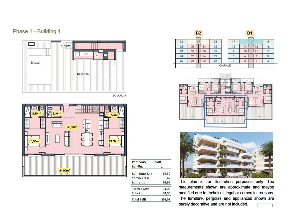 Luxury new build apartments for sale in santa rosalia lake and life resort murcia