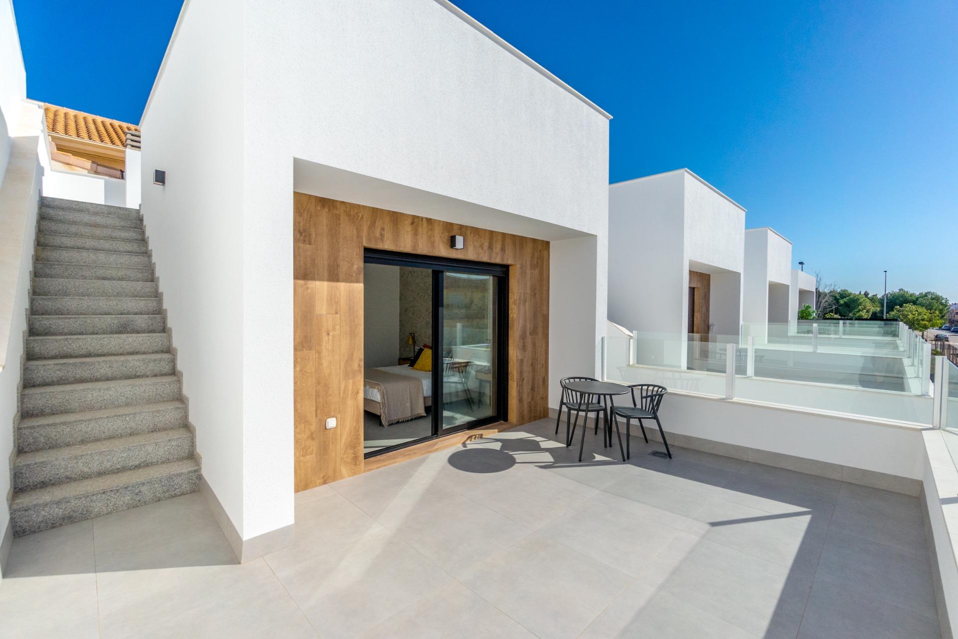 New build semi-detached villas with private pool in san pedro del pinatar