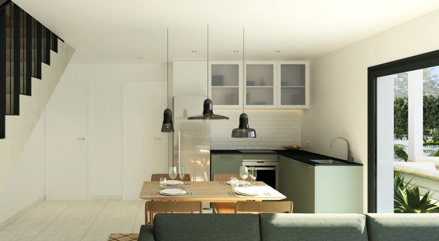 New build townhouses and quads in gran alacant near the beach