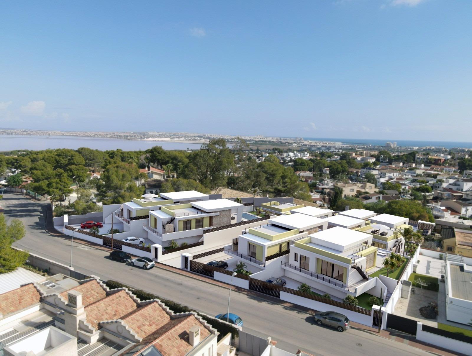 New-build one-story villas with private pool in torrevieja