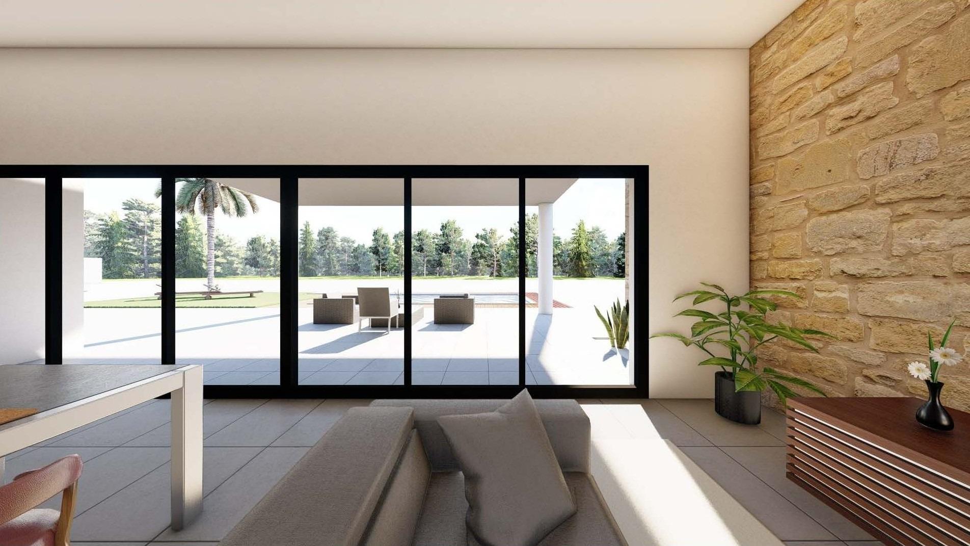 Modern newly built villa on a large rural plot near pinoso