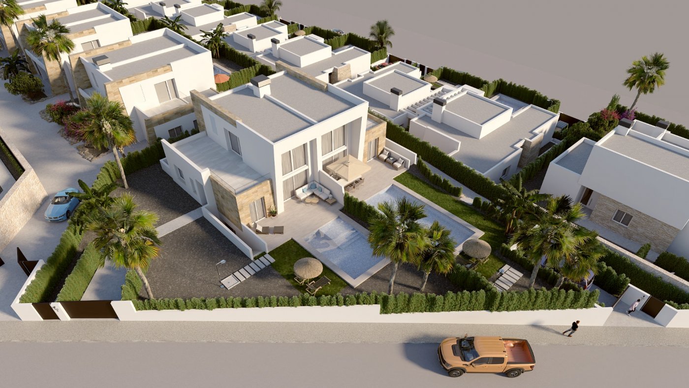 New build semi-detached villas with private pool in la finca golf resort, algorfa