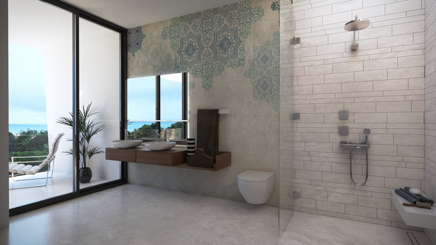 New construction villas 250 m from the beach in campoamor