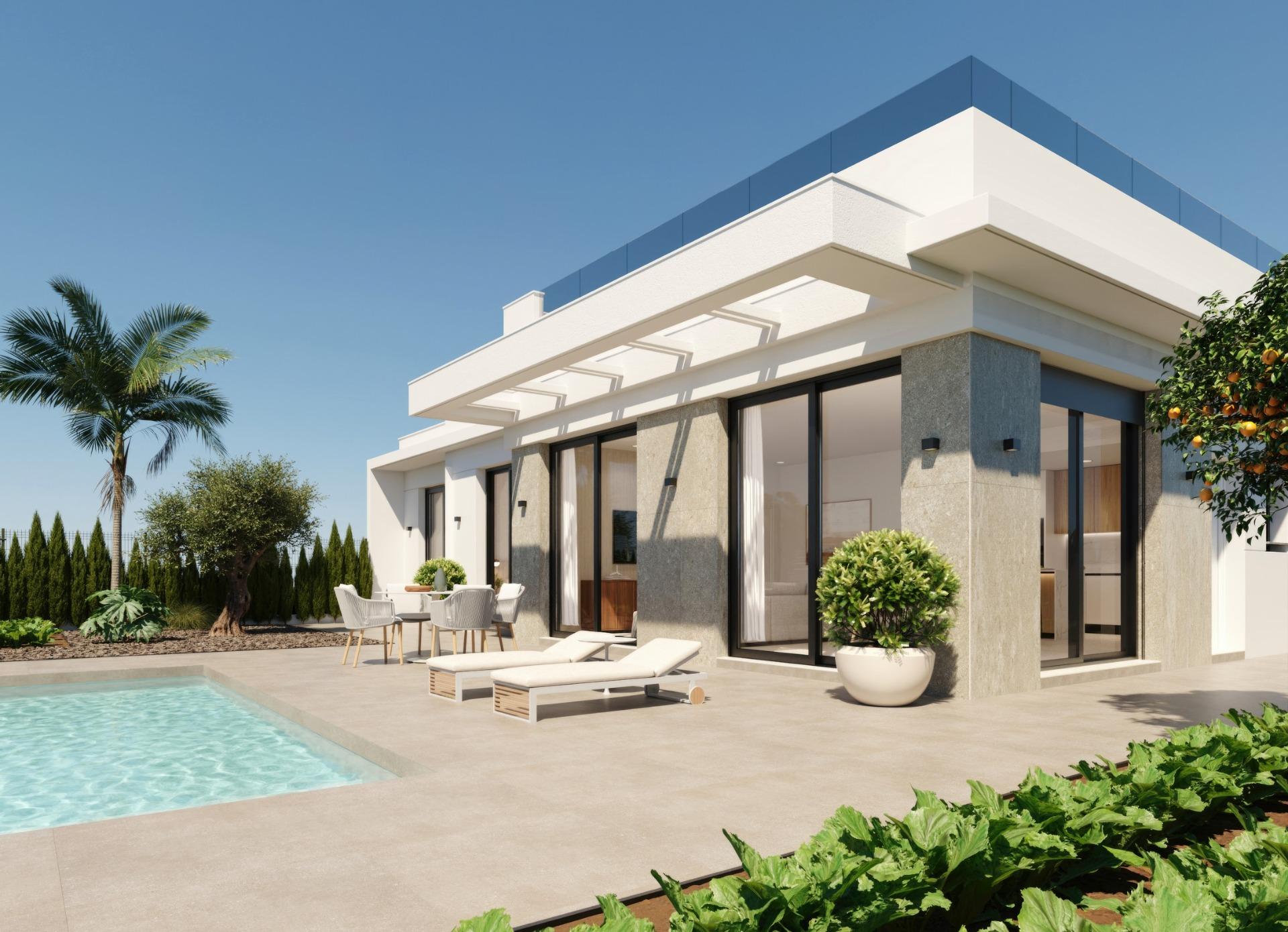 New build villas in hacienda del Álamo golf resort, murcia