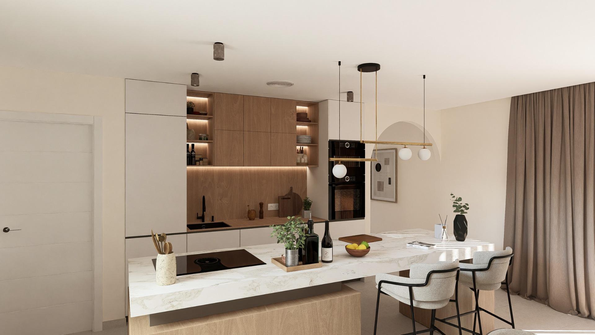 Contemporary one level villas in altaona golf resort murcia