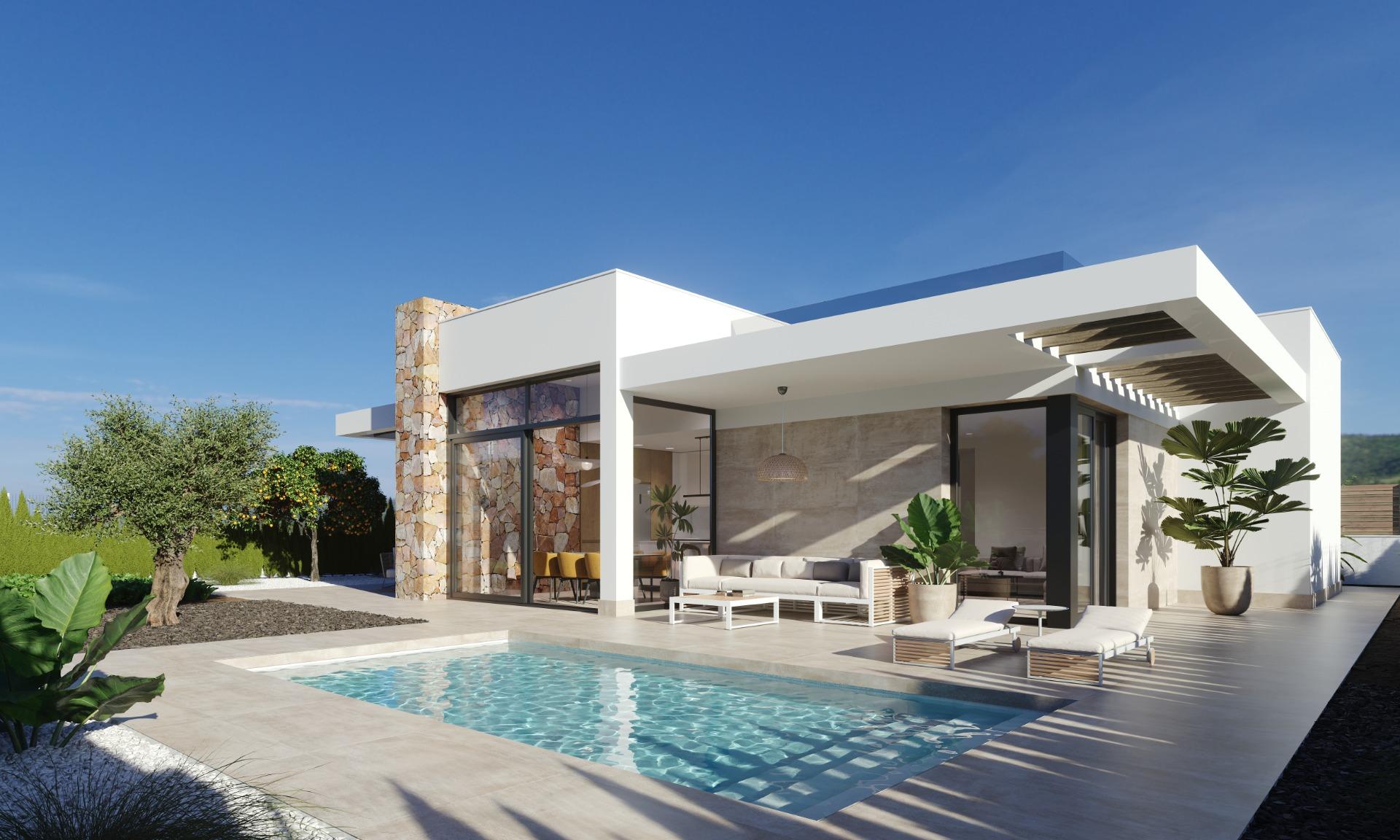 New build villas in hacienda del Álamo golf resort, murcia