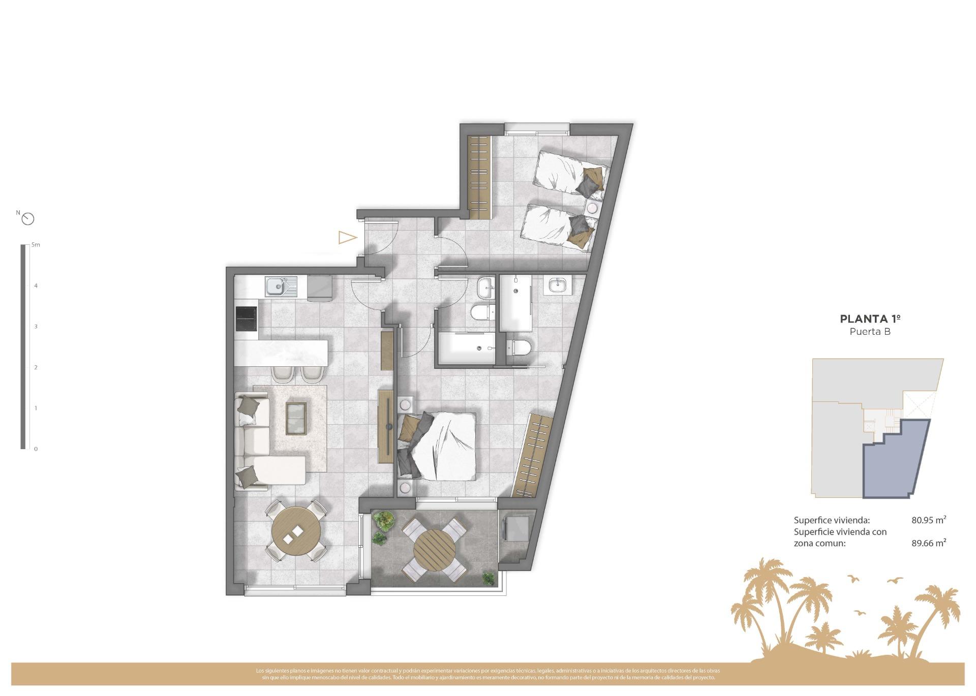 New development apartments in central guardamar del segura, costa blanca