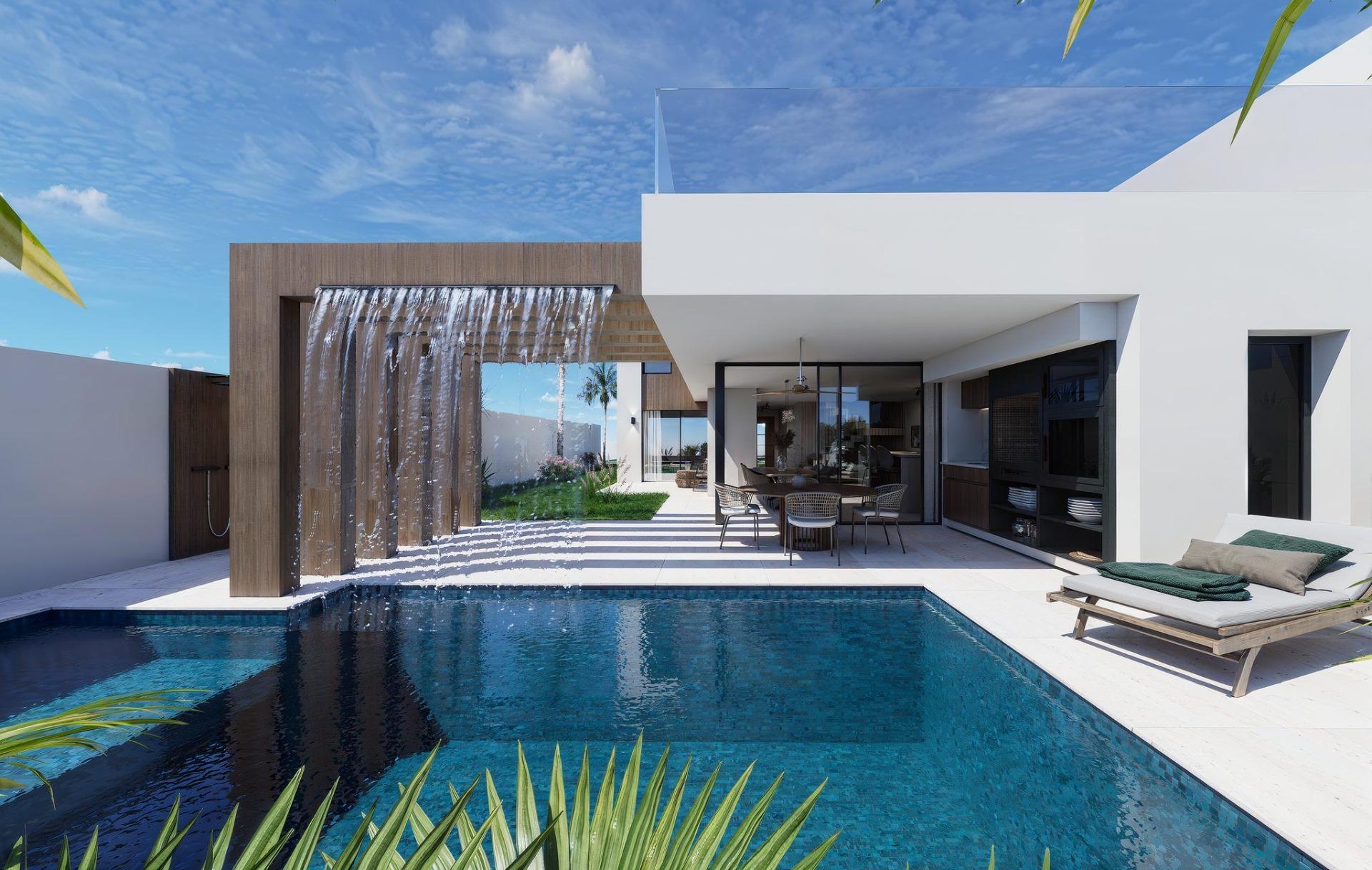 Exclusive front line lake semi detached villas in santa rosalia lake and life resort