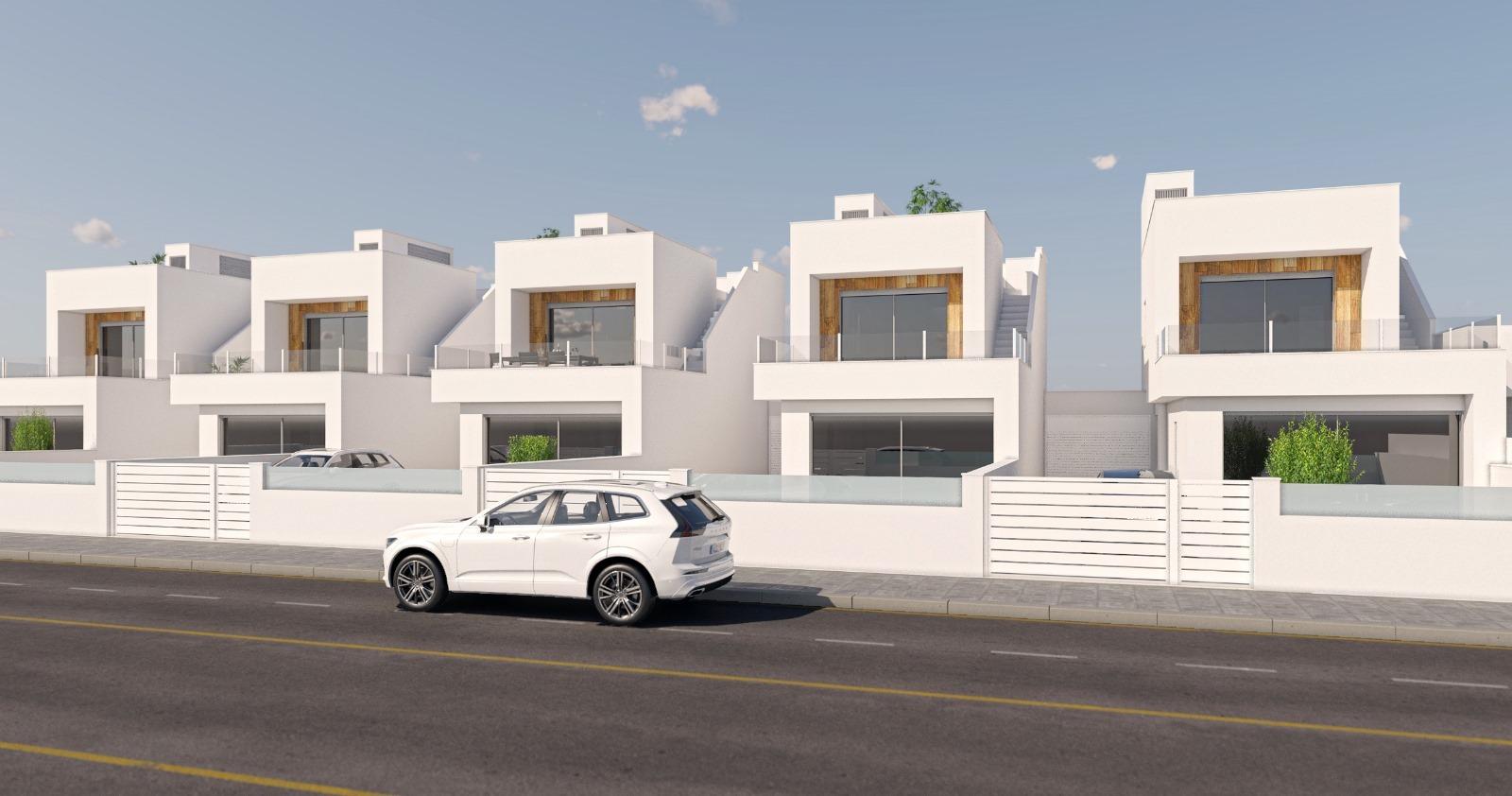 New build semi-detached villas with private pool in san pedro del pinatar