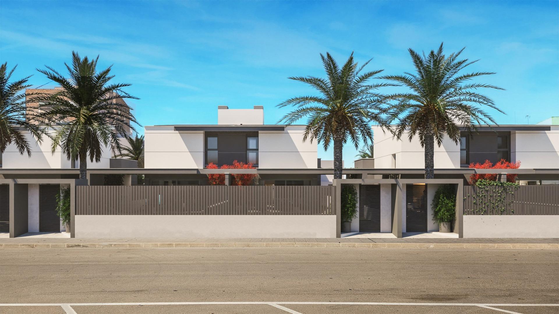 New build semi-detached villas in los nietos, la manga mar menor