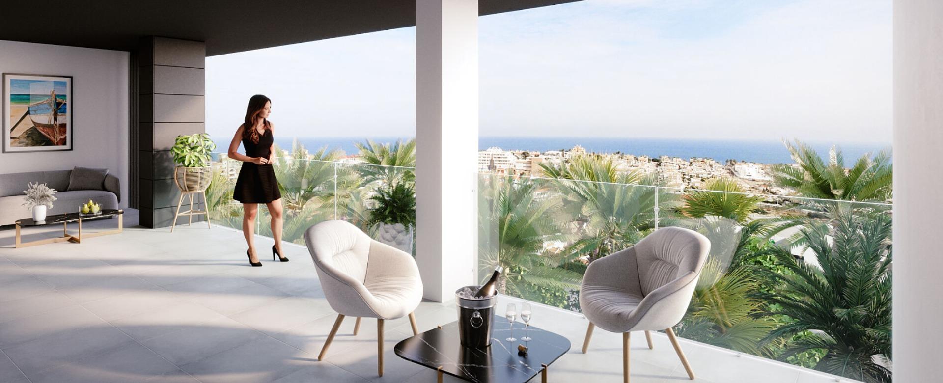 New build gated urbanization in torrevieja only 700m from the beach