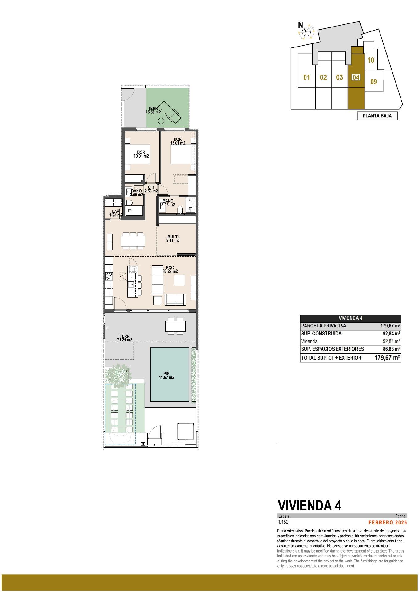 Boutique development of new build homes with private pools in pilar de la horadada