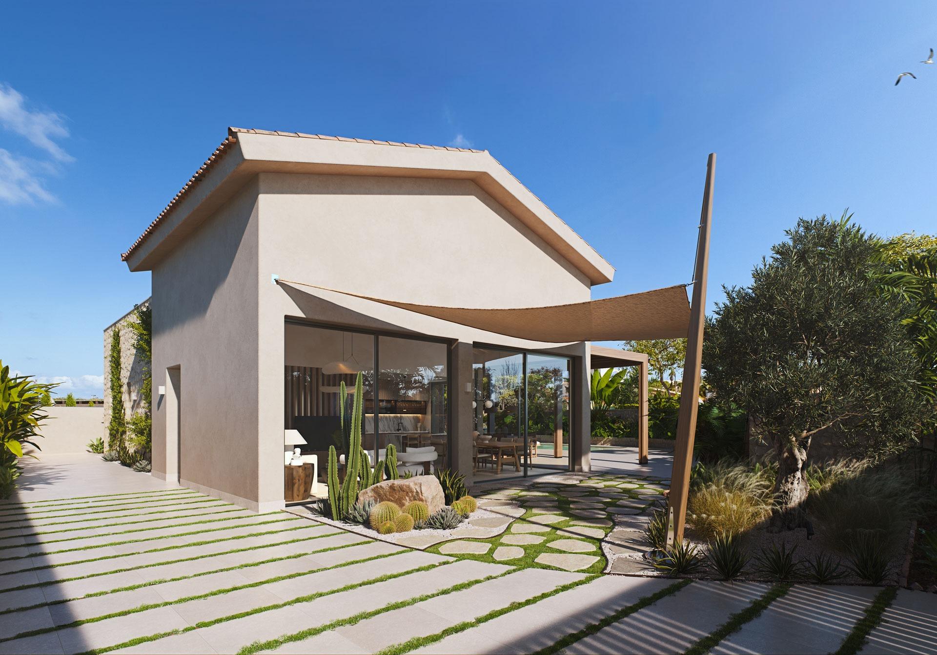Modern villa just 150 meters from the beach in cabo de palos, costa cálida