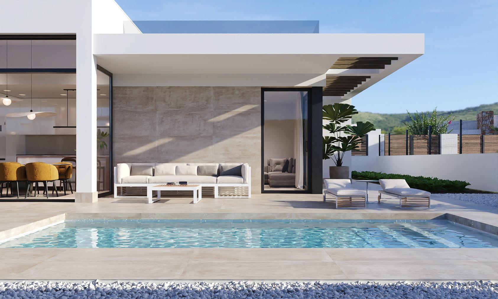 New build villas in hacienda del Álamo golf resort, murcia