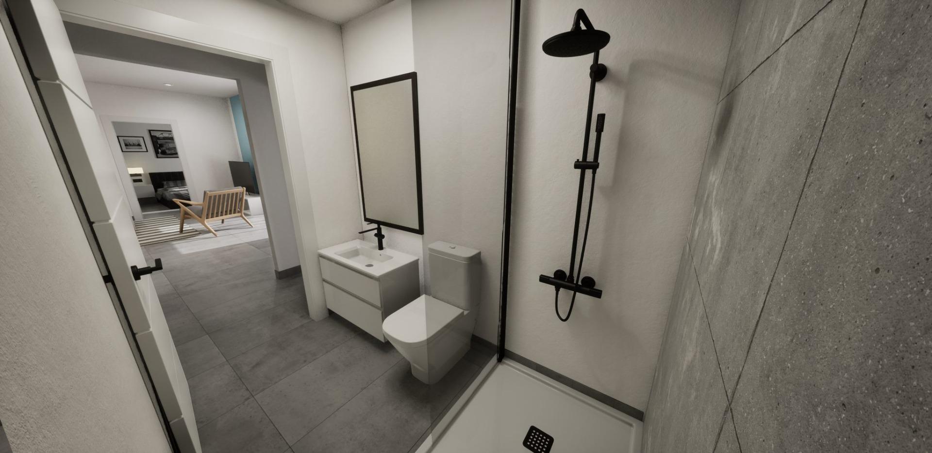 New build semidetached corner villas for sale in torre pacheco with private pool and solarium