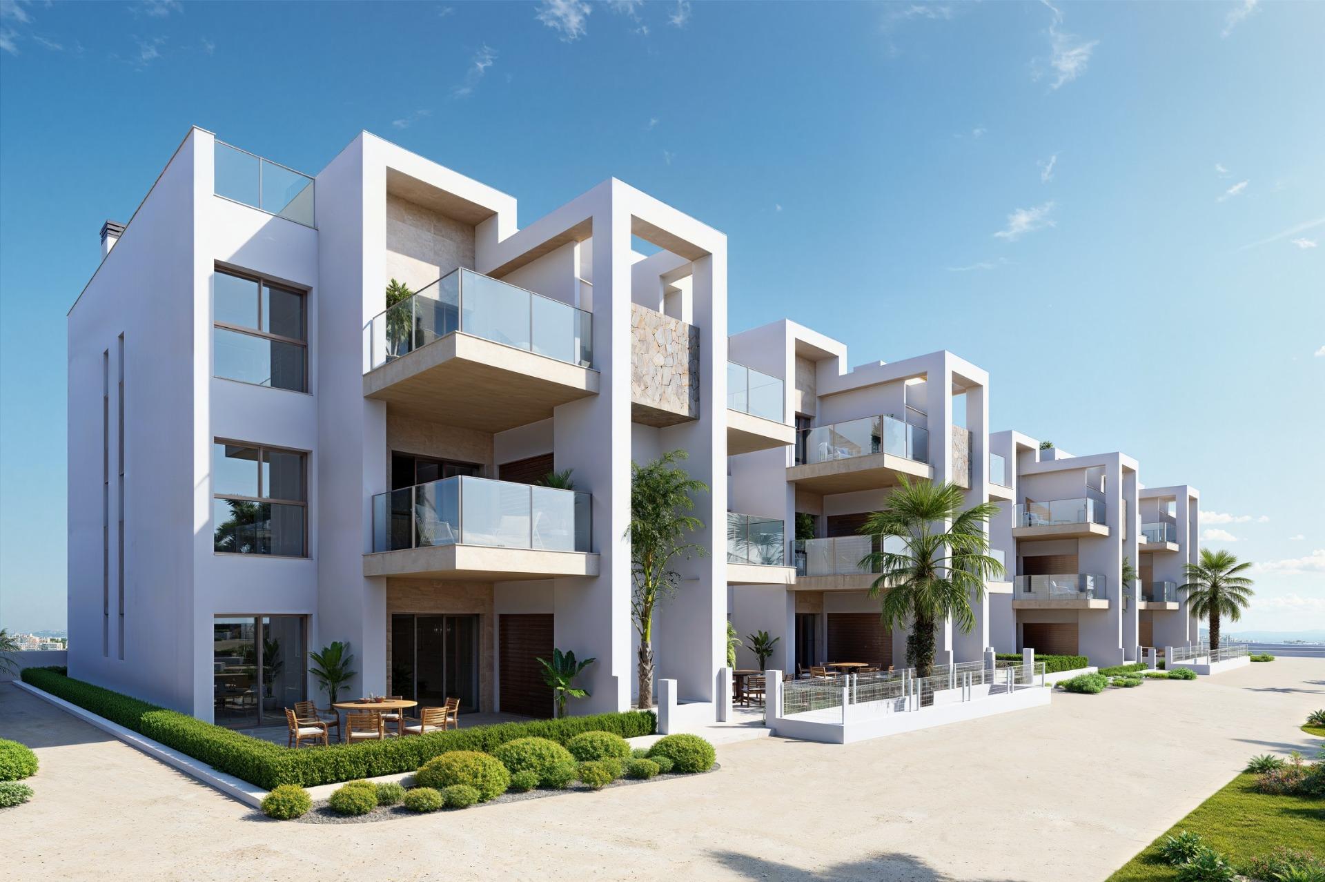 New build resort apartments at la serena golf-los alcazares near the beach