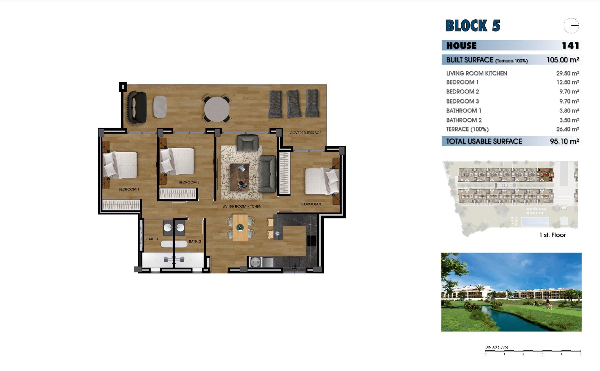 New build residential complex near la serena golf, los alcazares