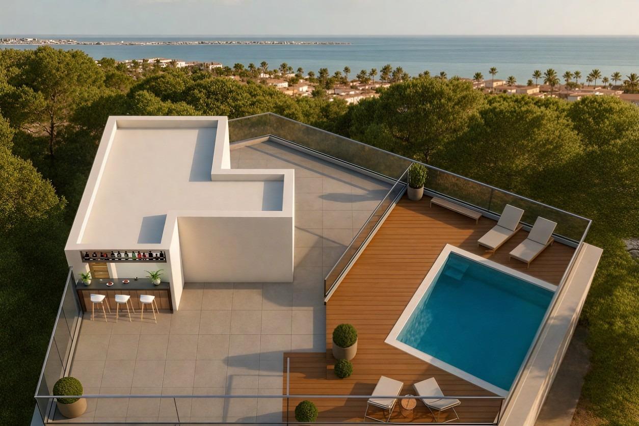 New build tourist apartments near the beach in lo pagan, san pedro del pinatar