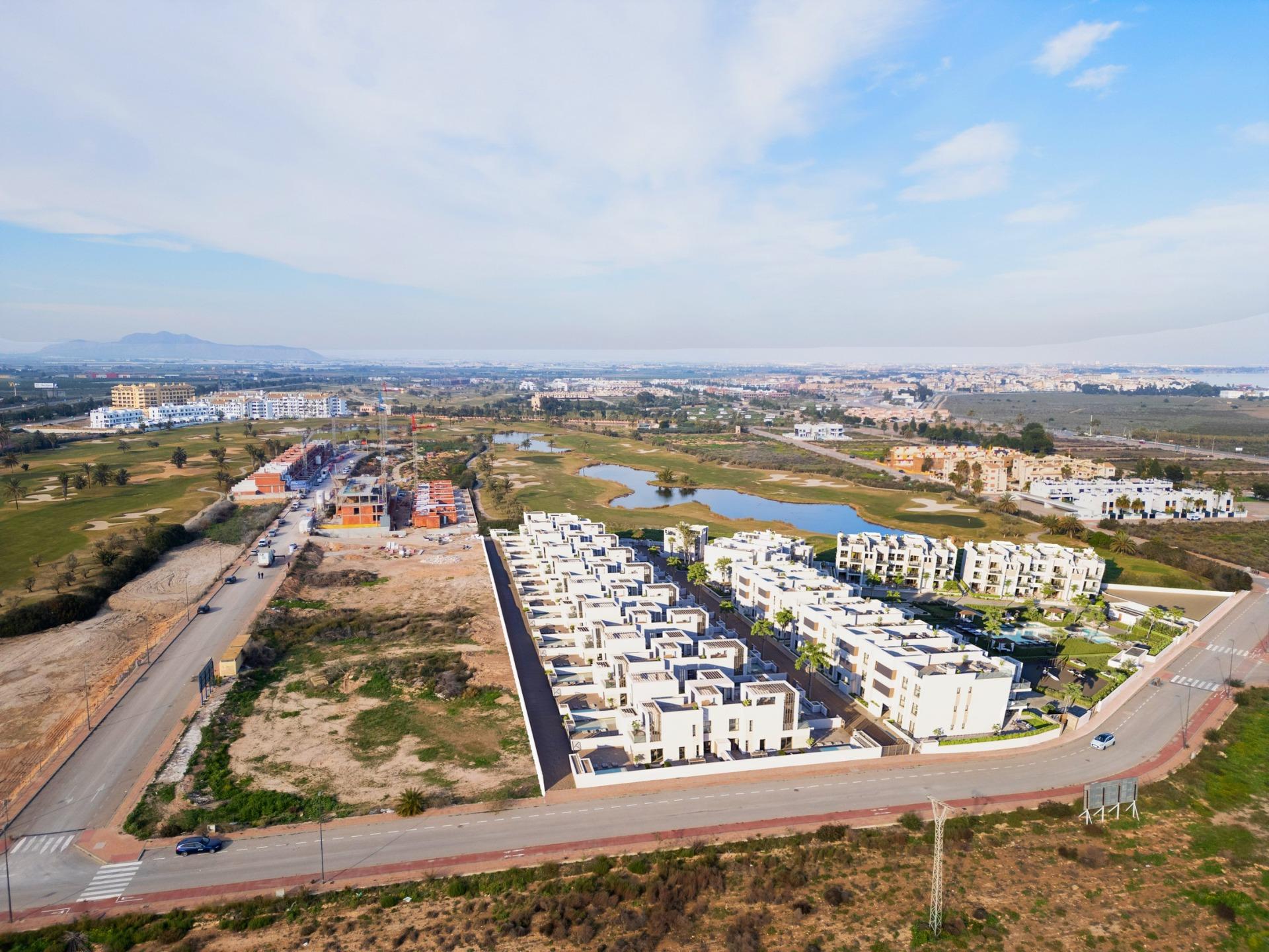 New build resort apartments at la serena golf-los alcazares near the beach