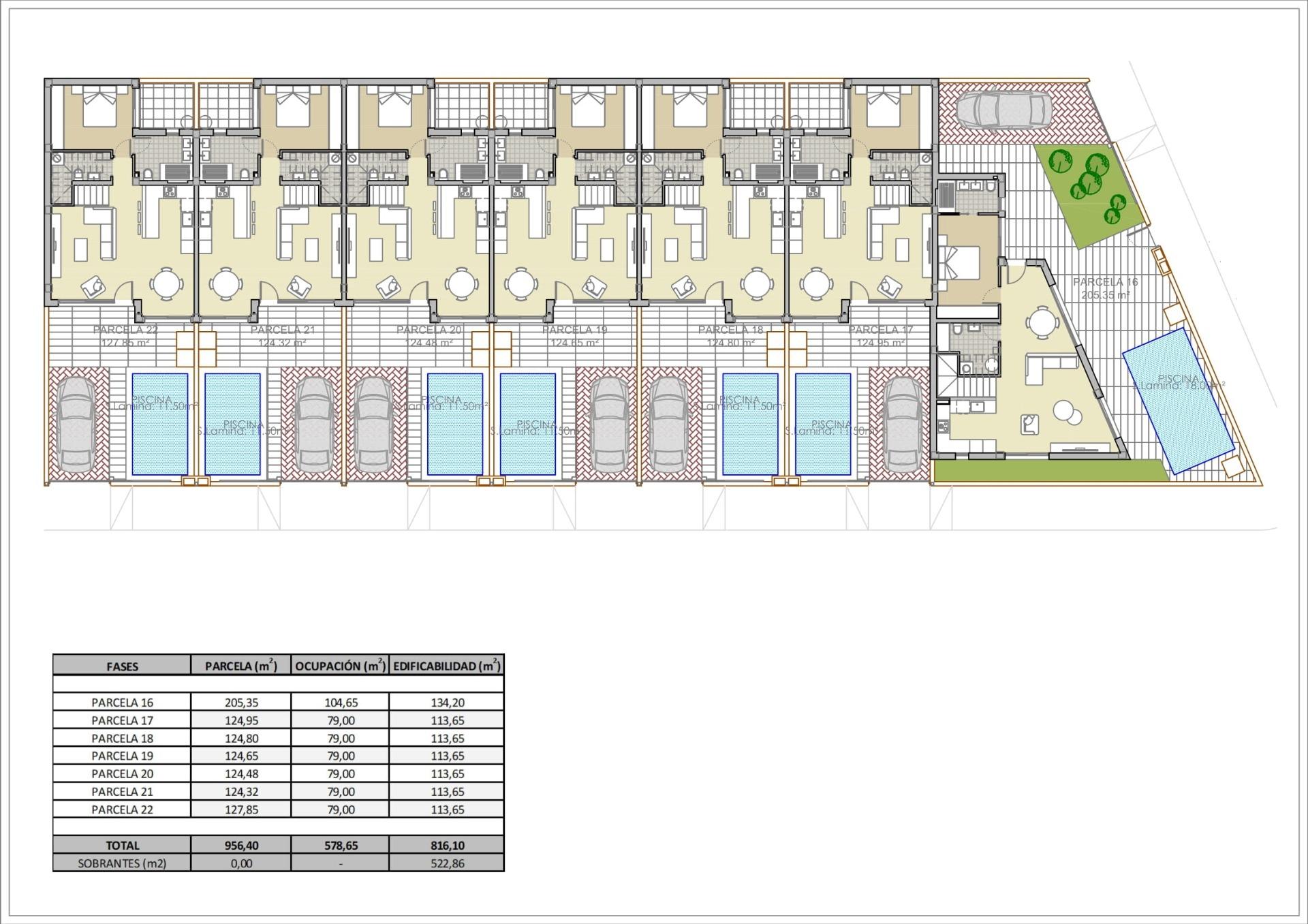 New build townhouses in rojales