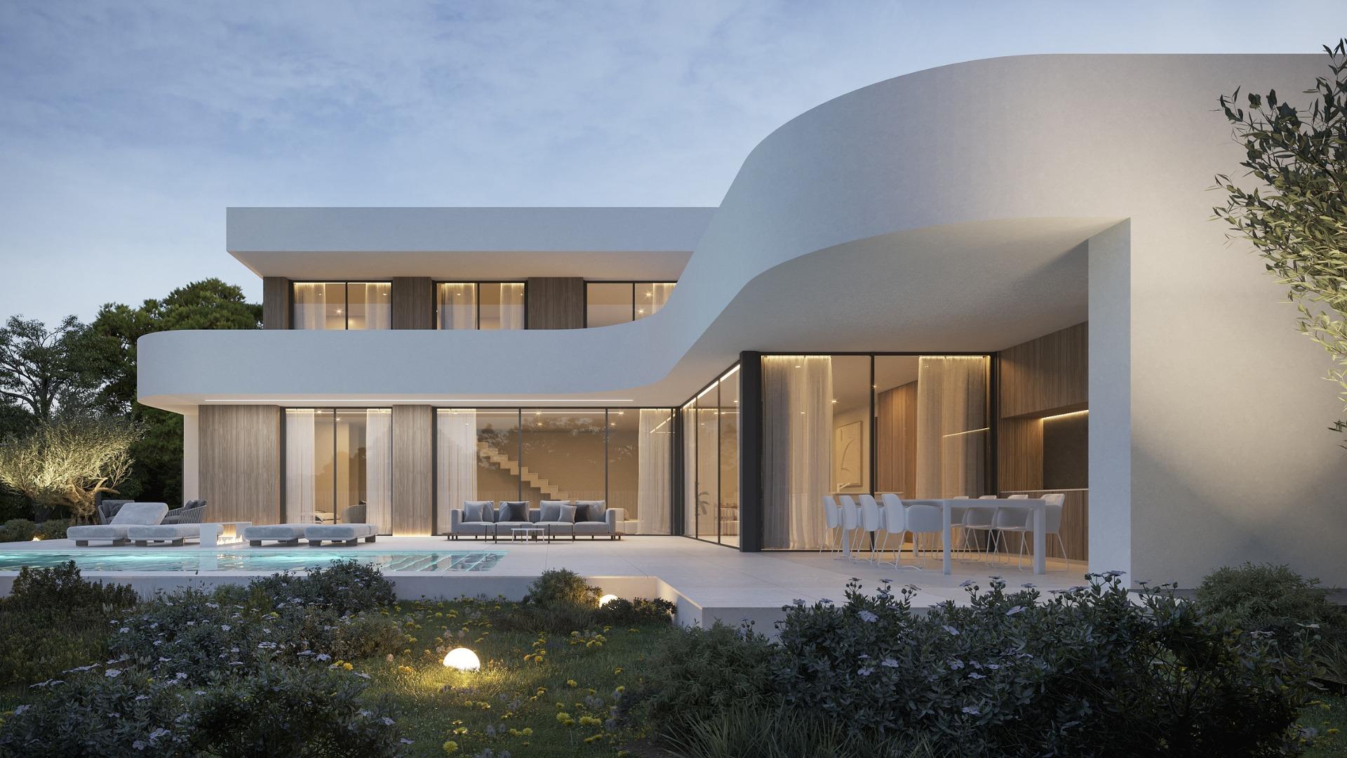 Luxury modern home in the heart of moraira-teulada: a contemporary mediterranean retreat