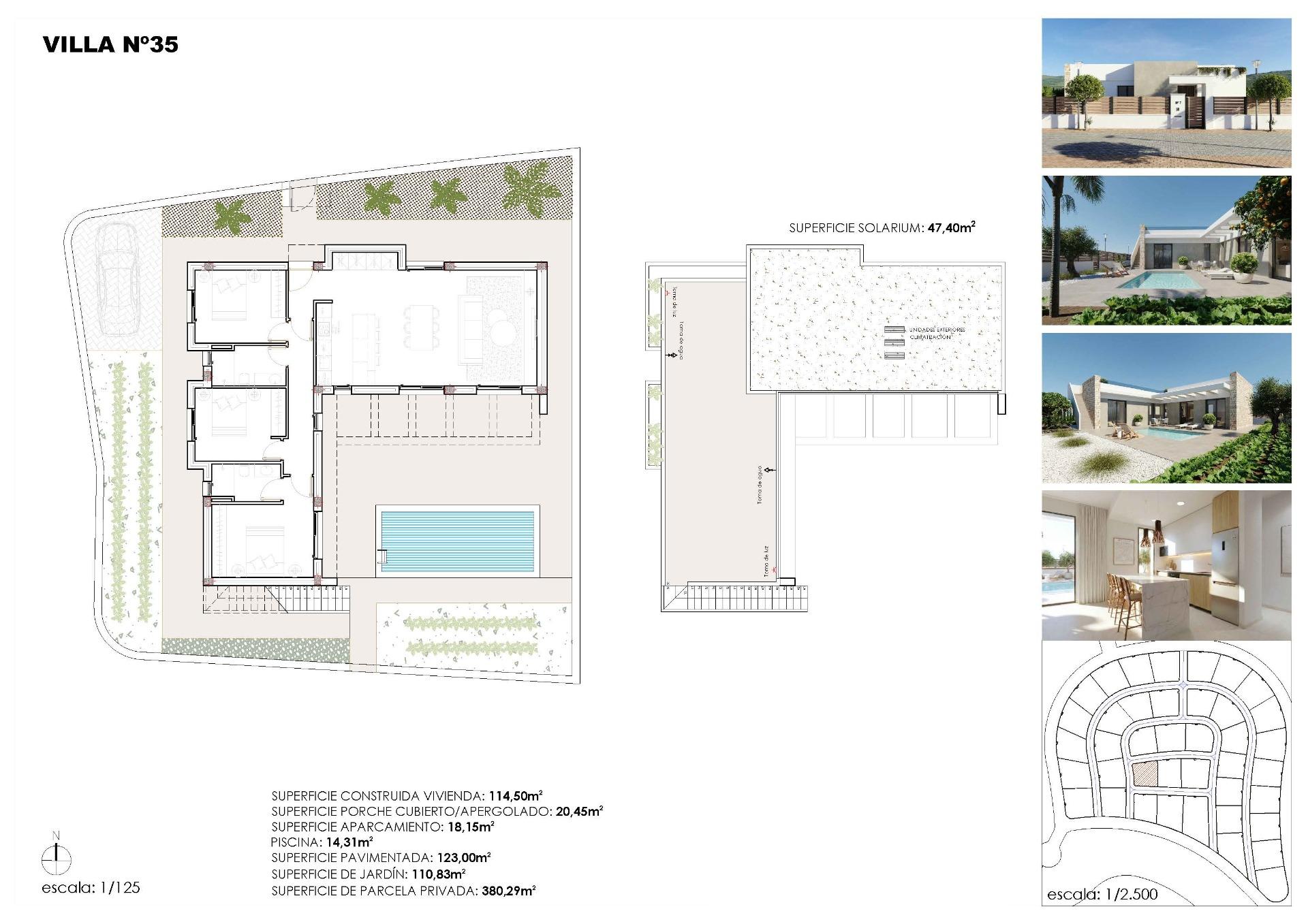 New build villas in hacienda del Álamo golf resort, murcia