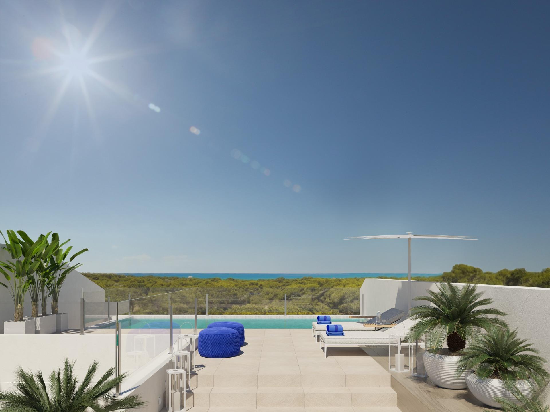 Modern new build apartments in the center of guardamar del segura