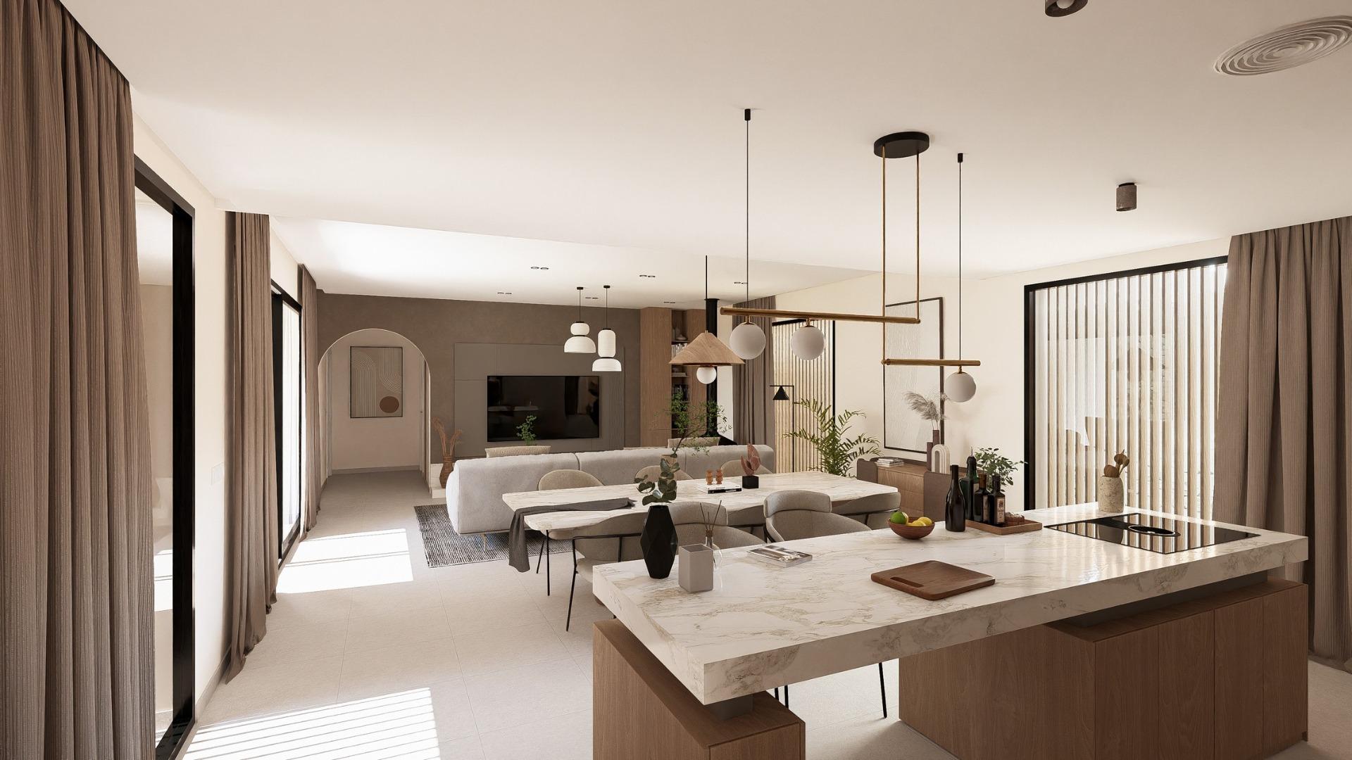 Contemporary one level villas in altaona golf resort murcia