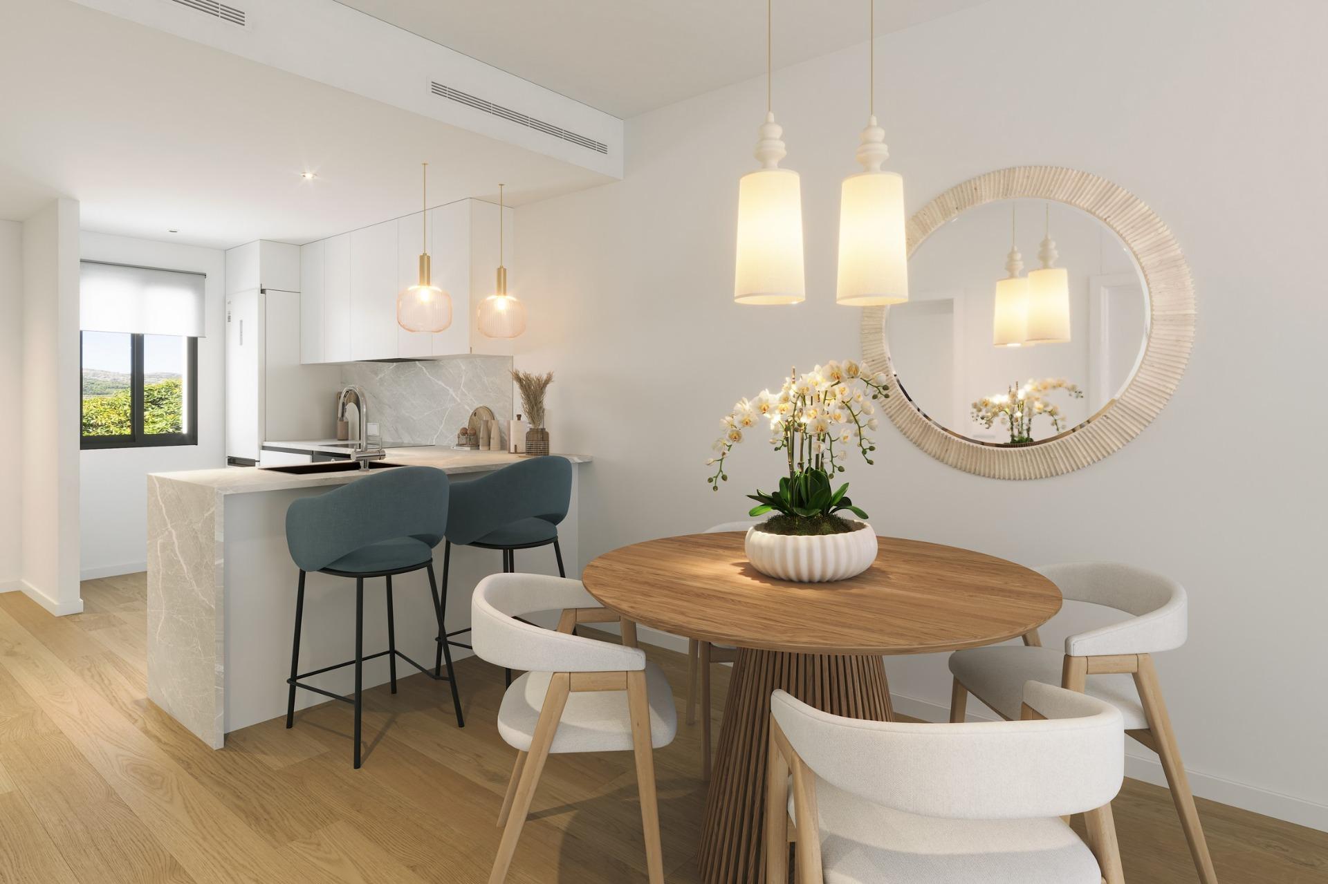 New build apartments with open views in alfaz del pi