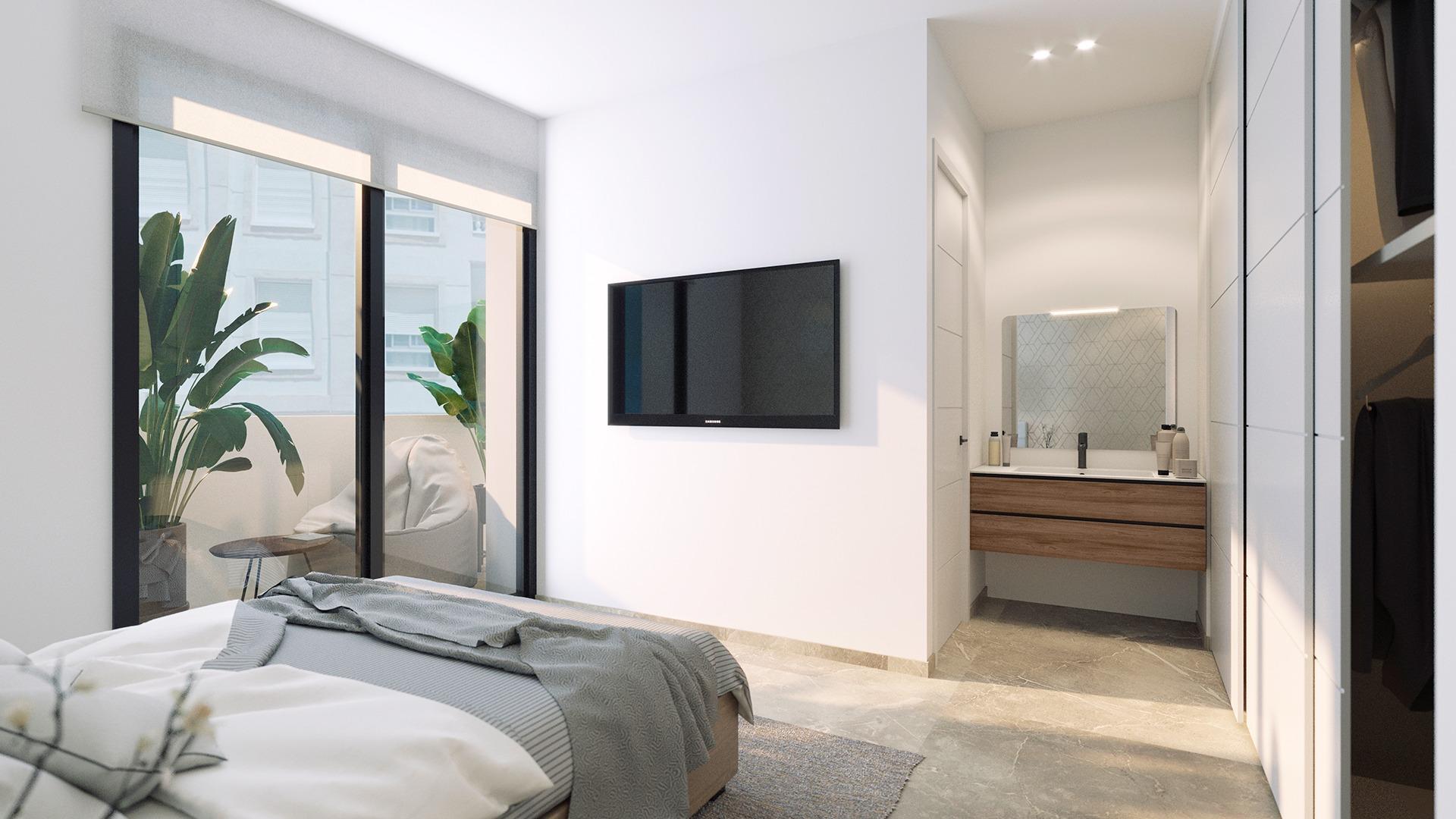 Modern apartments just 250m from playa del cura in torrevieja