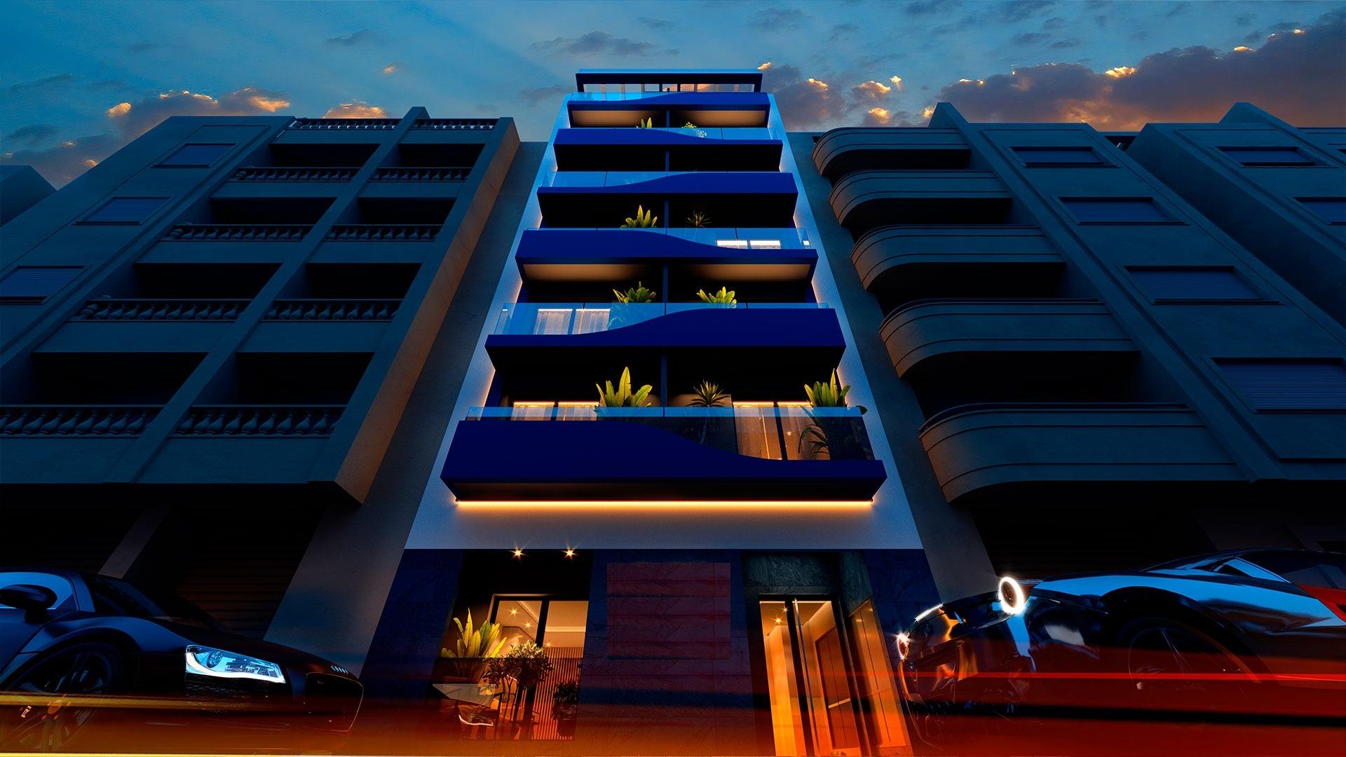 New build apartments 200 metres from the sea in torrevieja