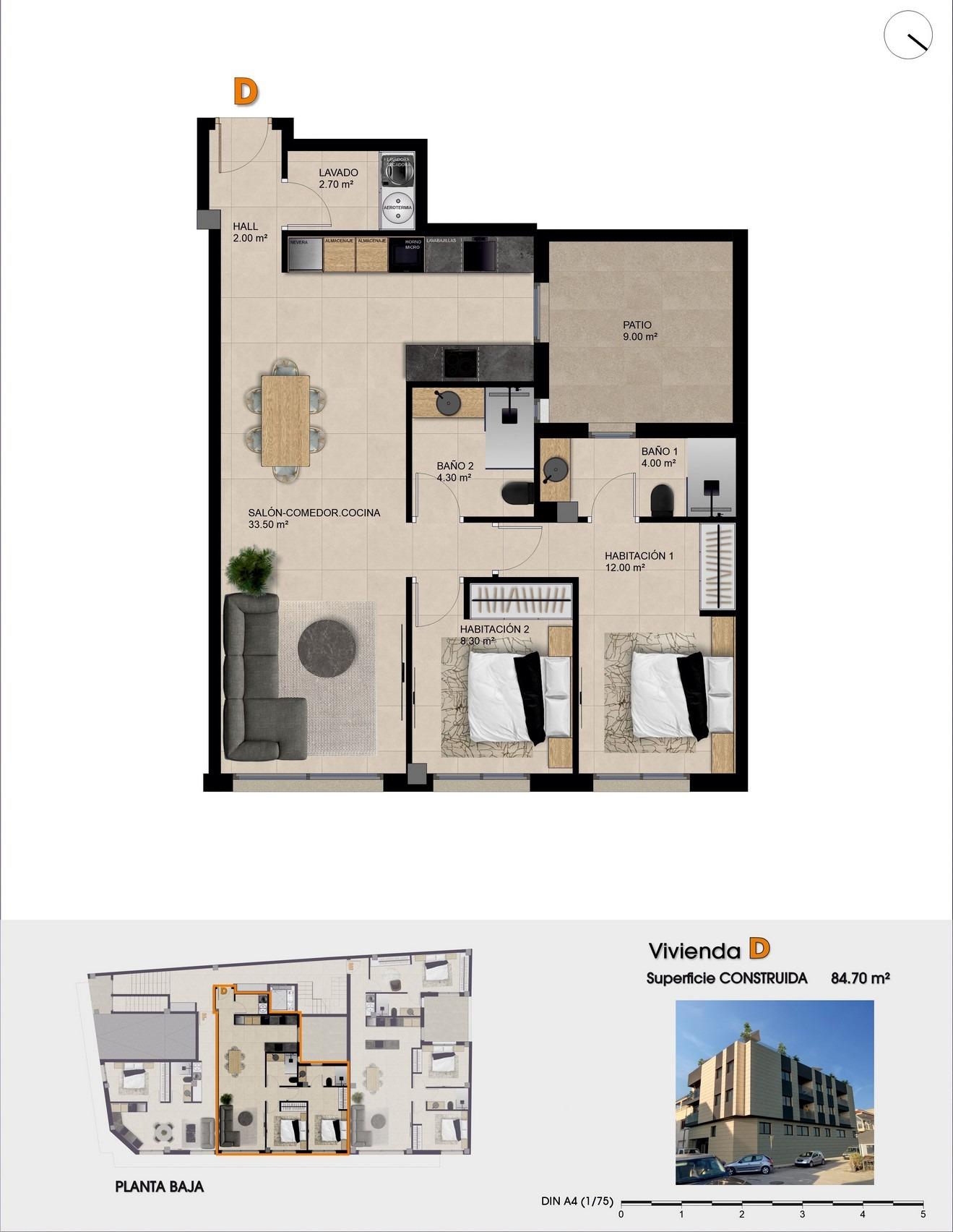 New build apartments for sale in catral alicante with rooftop pool