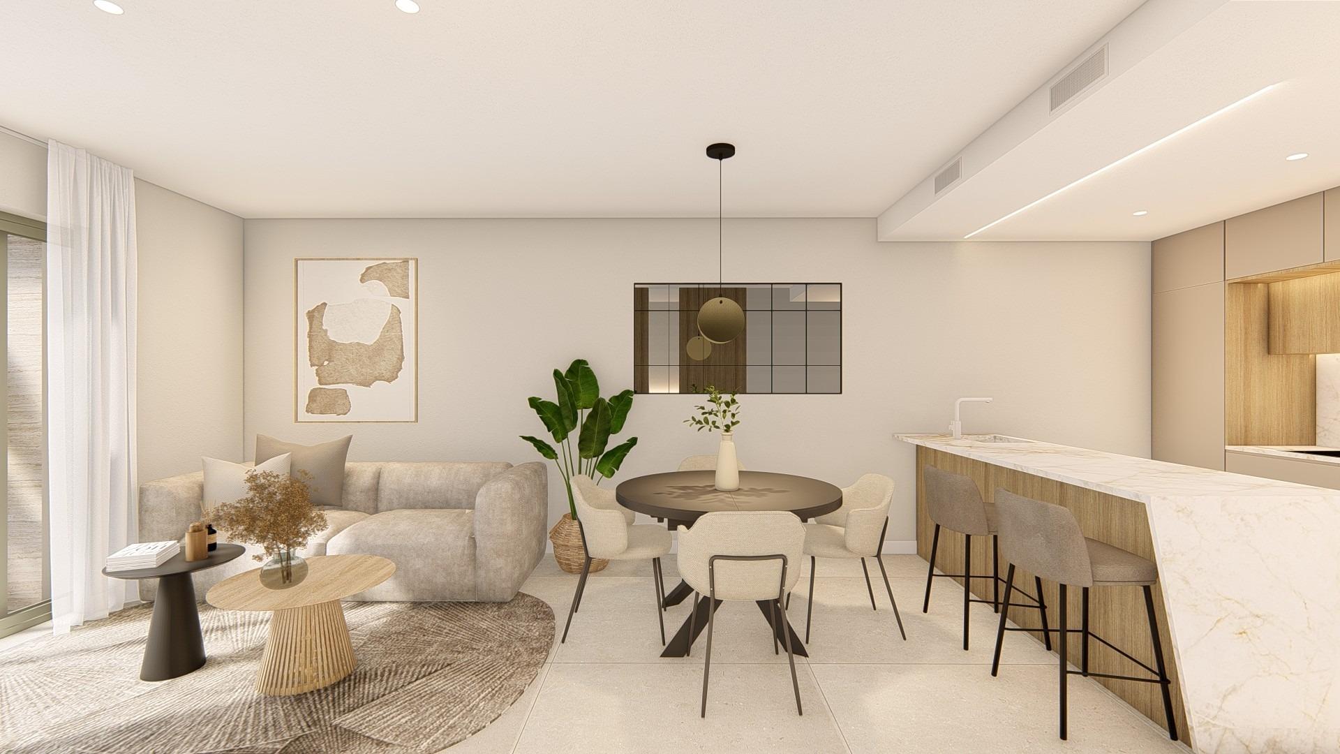 New build resort apartments at la serena golf-los alcazares near the beach