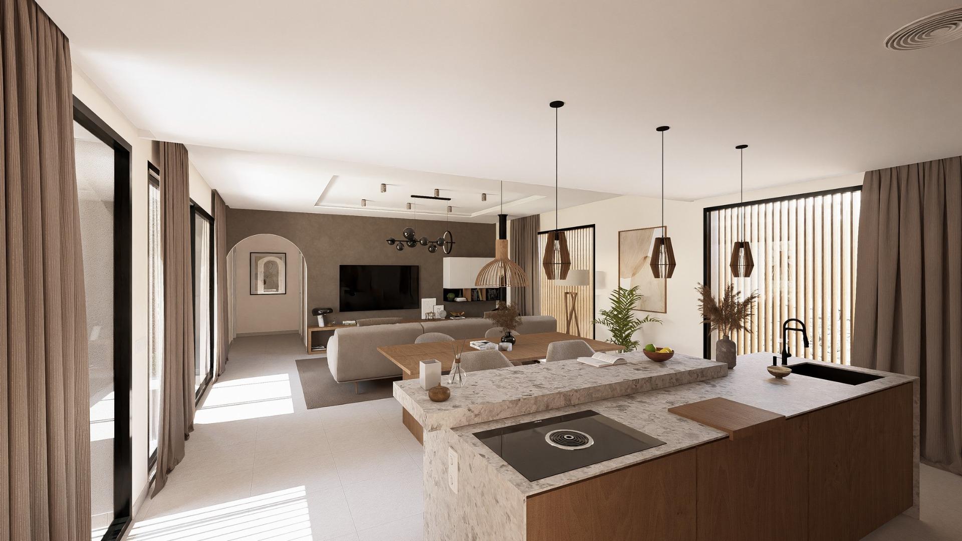 Contemporary one level villas in altaona golf resort murcia