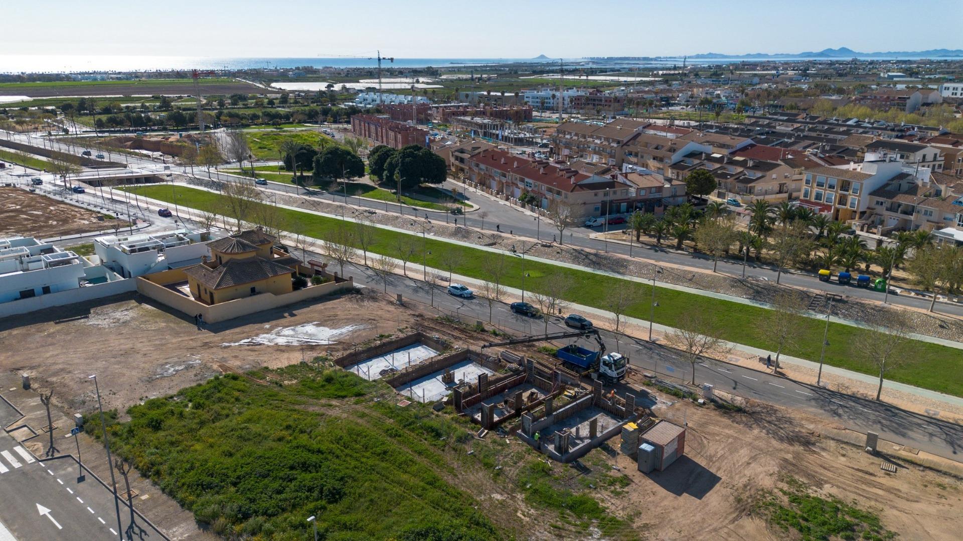 New build villas with private pool in pilar de la horadada near the beach