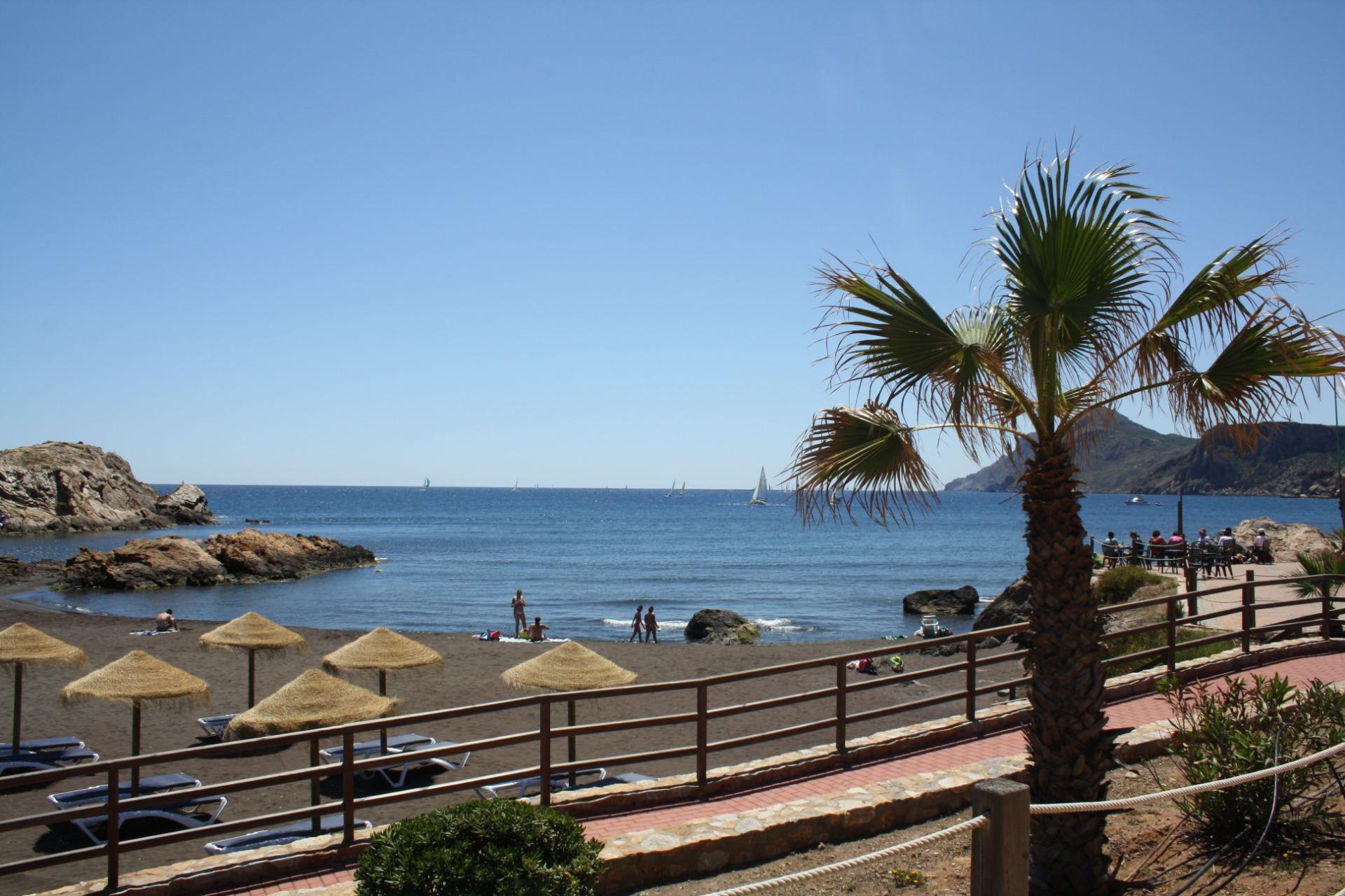 New build townhouses with sea views in portman murcia