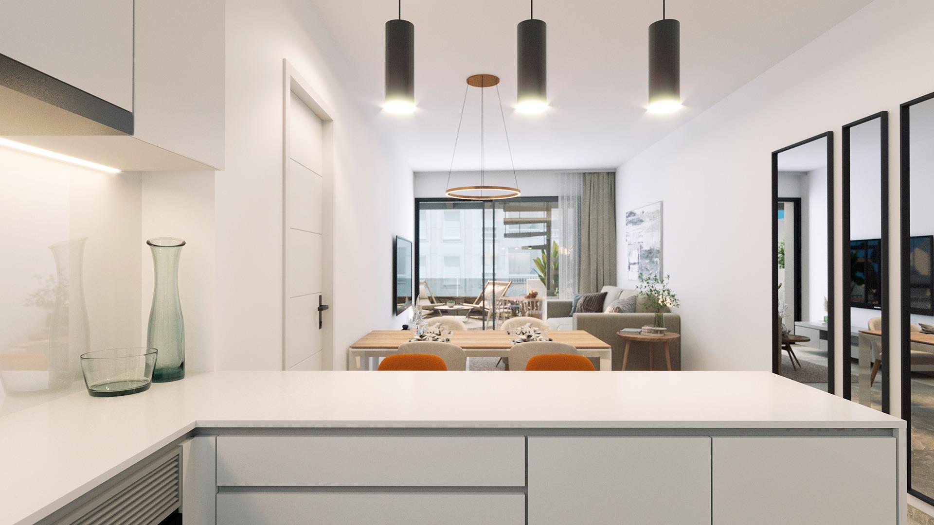 Modern apartments just 250m from playa del cura in torrevieja