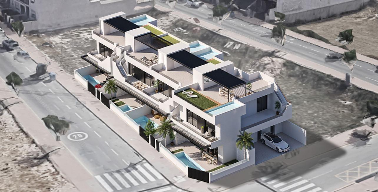 New build bungalow apartments in san pedro del pinatar