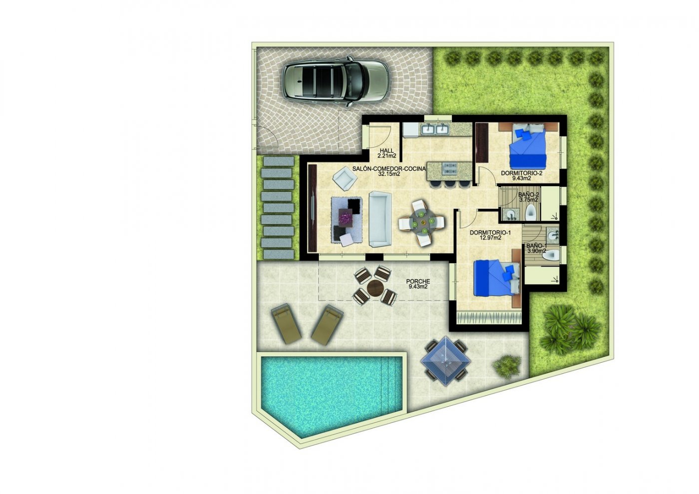 New build modern villas in benijofar