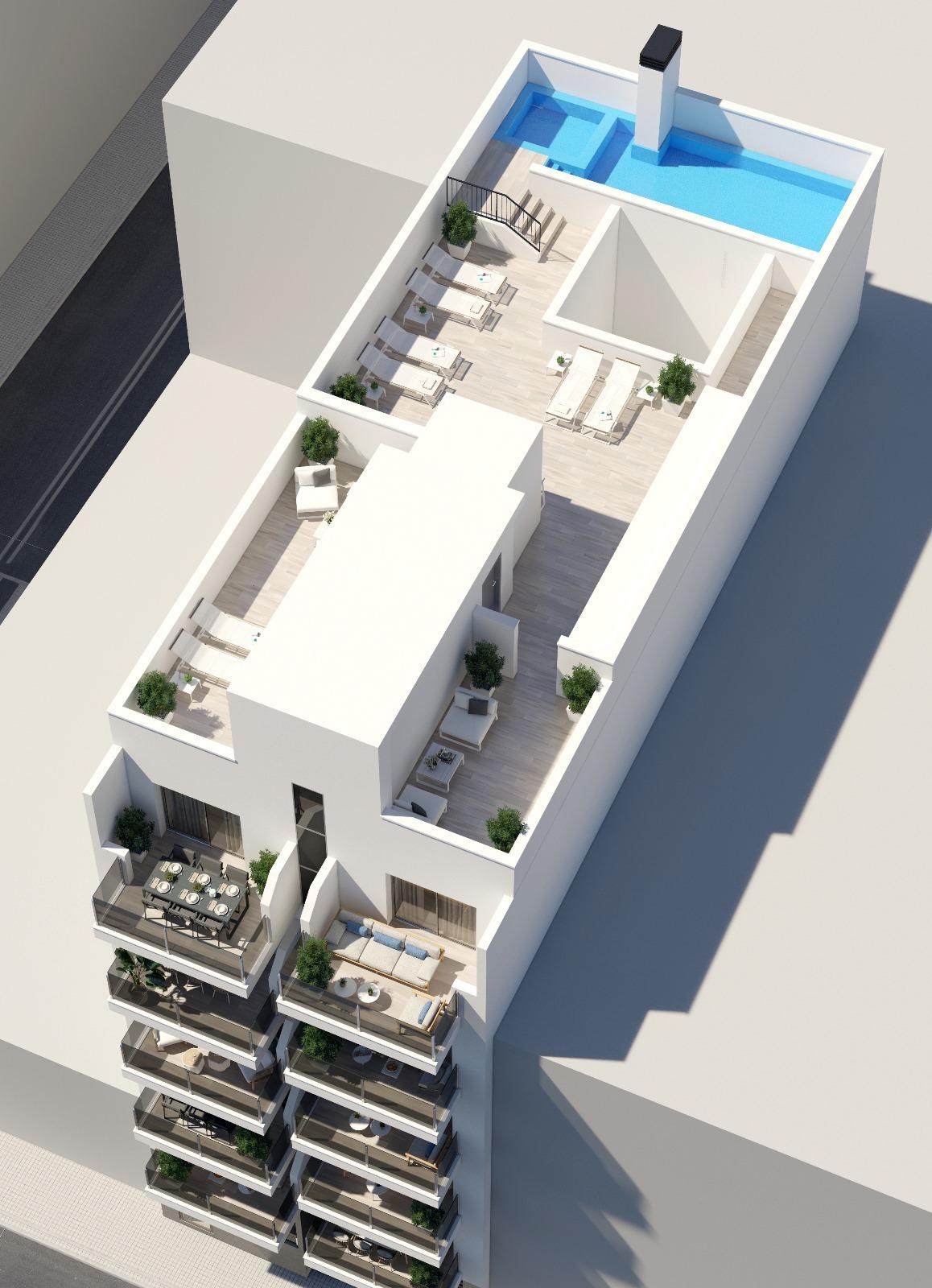 New build apartments in torrevieja, just 150m from playa del cura