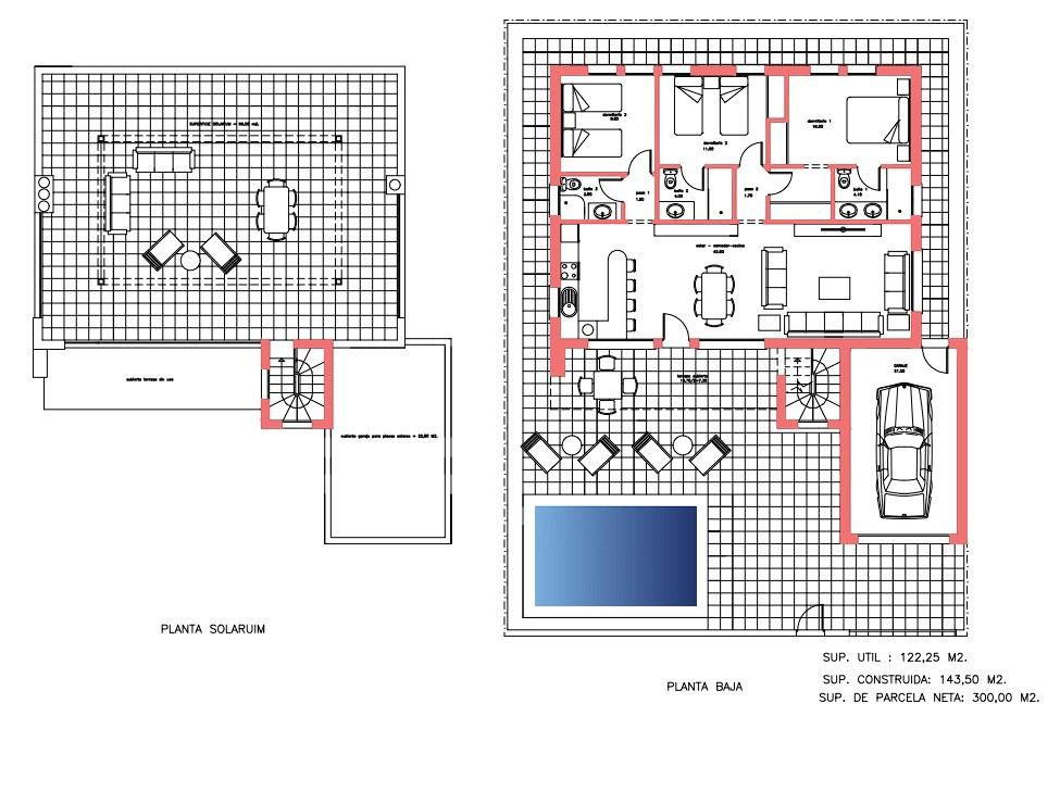 New build townhouses in fuente alamo, murcia