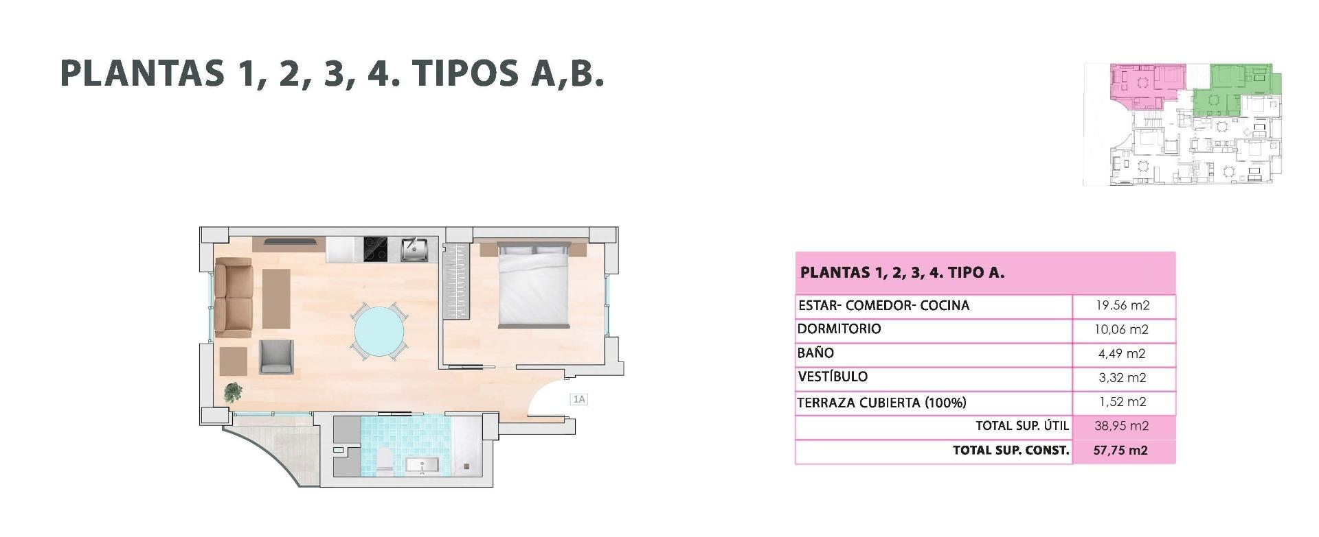 New build apartments with rooftop pool just 600 m from the beach in guardamar del segura