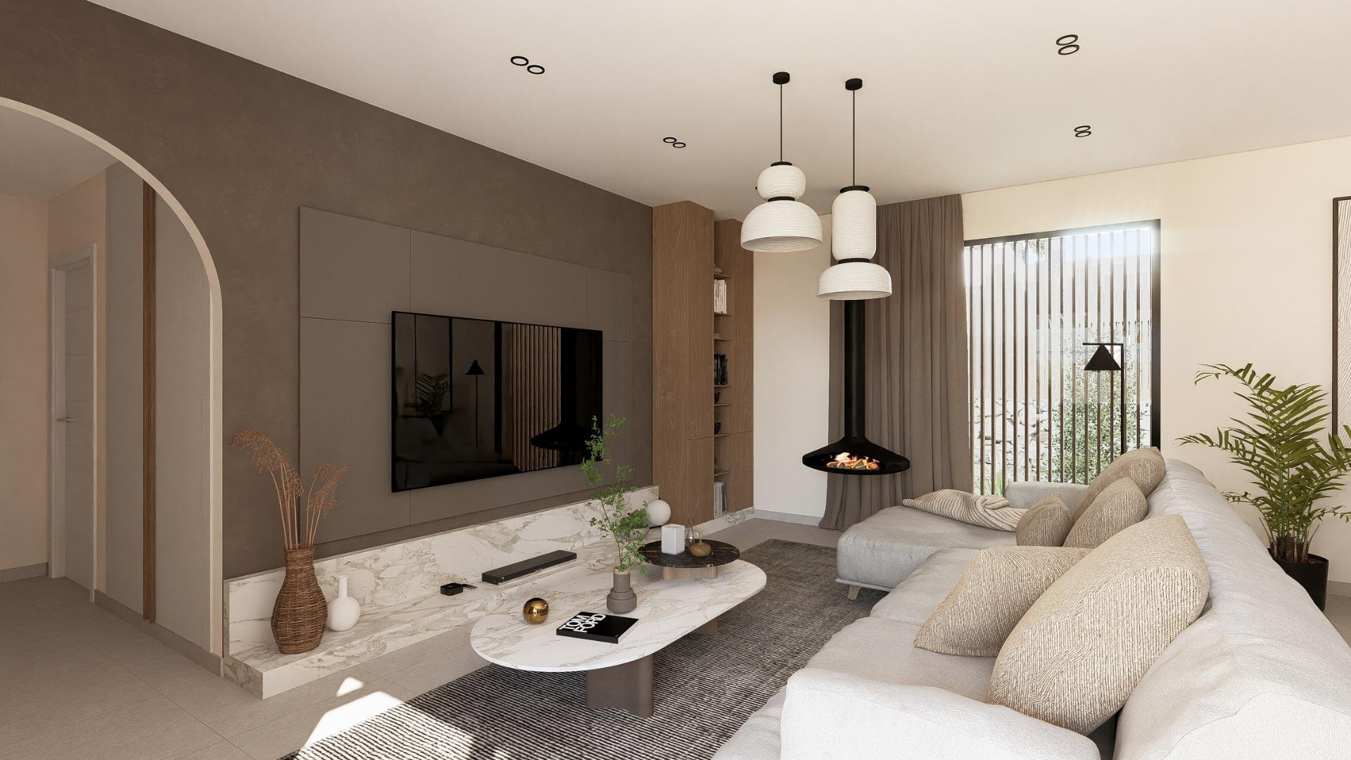 Contemporary one level villas in altaona golf resort murcia